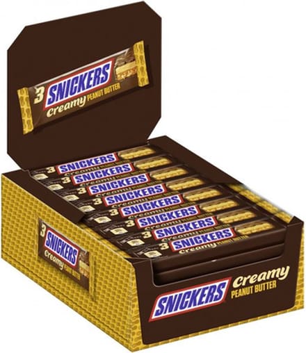 Snickers - Chocoladereep Creamy Peanut Butter (Trio) - 32 Repen