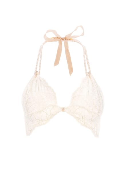 Bracli | Sydney Panty Parel String Set Ivoor | Luxe Lingerie Maat Plus
