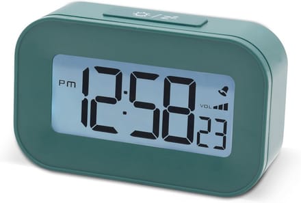 Digitale wekker met LCD-display, achtergrondverlichting en sluimerfunctie