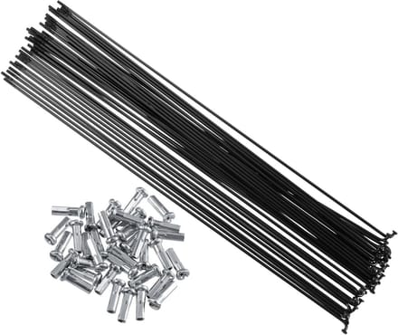 Allecta - Stalen fietsspaken 14G, 255mm lengte, set van 36 stuks