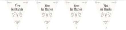 Vlaggenlijn huwelijk Vive les Mariés