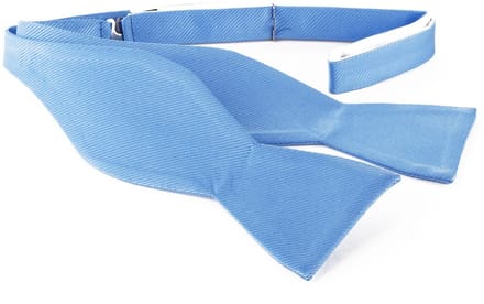 Zelfstrikker Zijde Blauw F02 - Maat - Heren