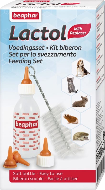 Beaphar Lactol Voedingsset Inclusief Zuigflesje - Moedermelkvervanging