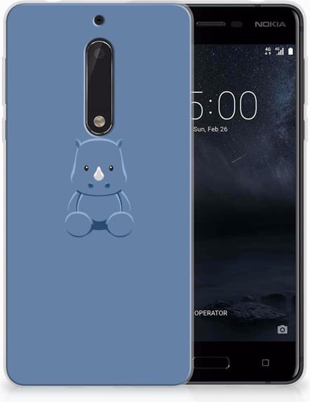 Nokia 5 Telefoonhoesje met Naam Baby Rhino