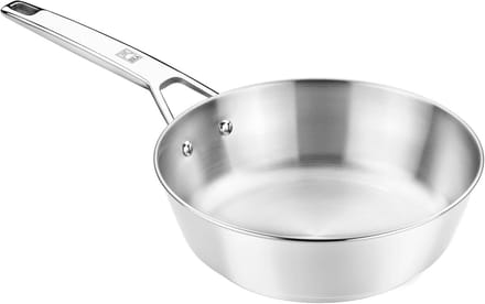 20 cm Koekenpan van RVS met Antiaanbaklaag en Drievoudige Diffusiebodem