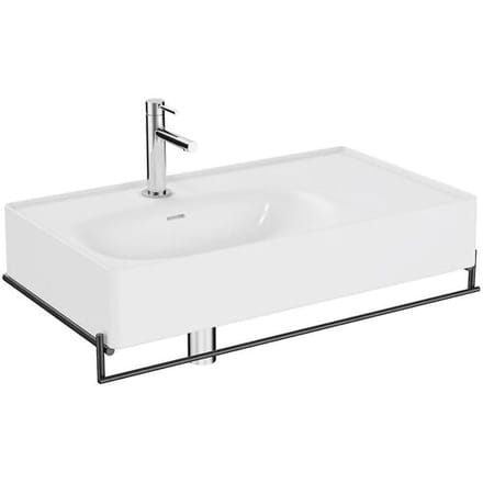 VitrA Equal set towel rail and washbasin asymmetrical 64083
