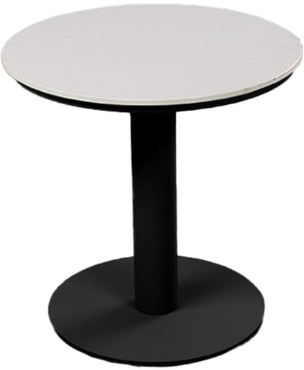 Loungetafel Barletta ø45cm | Sandstone/Black | Aluminium & Kunststof