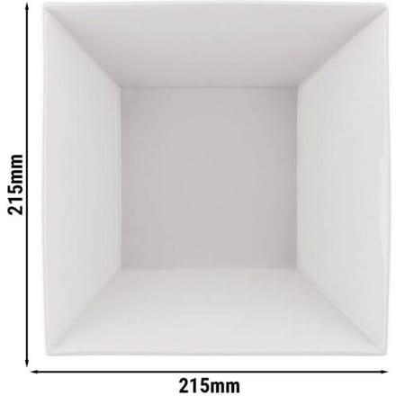 GGM Gastro (24 Stück) MAYA - Dessert-/ Salatschale - 215x215mm - Weiß