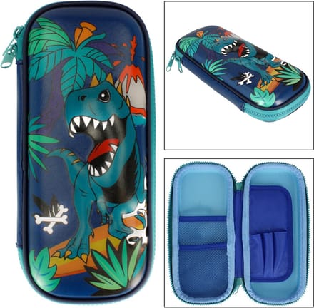 Dinosaurus 3D etui met rits, school etui