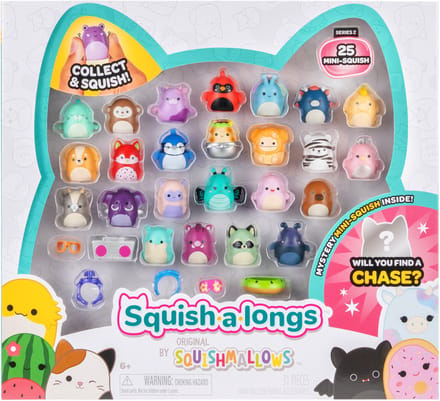 Squish-A-Longs - (bekend van Squishmallows) 25 Pack (STYLE 1)