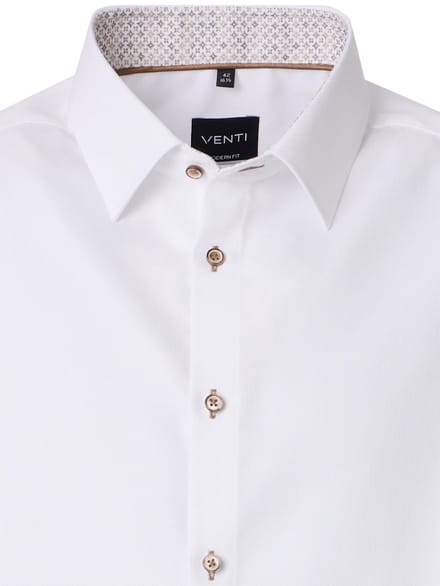 Venti Overhemd Kent Kraag Met Motief Modern Fit - M