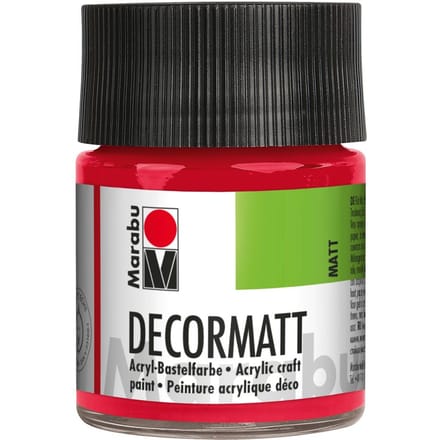 Marabou Decormatt, 50ml - Kersenrood