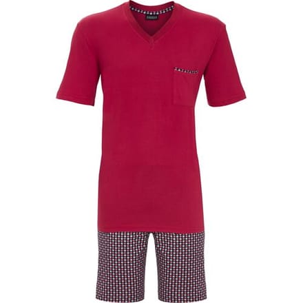 Ringella Rode heren shortama katoen Rood man 54