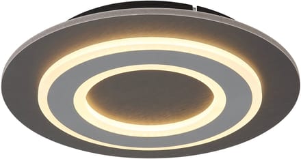 Plafonniere - antraciet - JAYDEN - kunststof - Ø 32cm - LED - 48032-24 - Globo