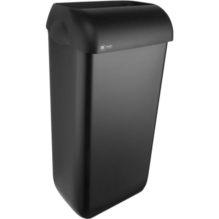 Afvalbak BlackSatino open inworp 23 liter zwart 331830