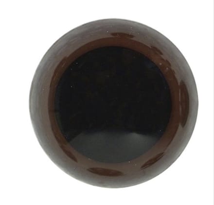 Veiligheidsogen 21mm 10 stuks (5 paar) bruin