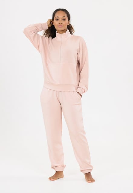 Dames sweatshirt met 1/2 rits Athlecia Jillnana