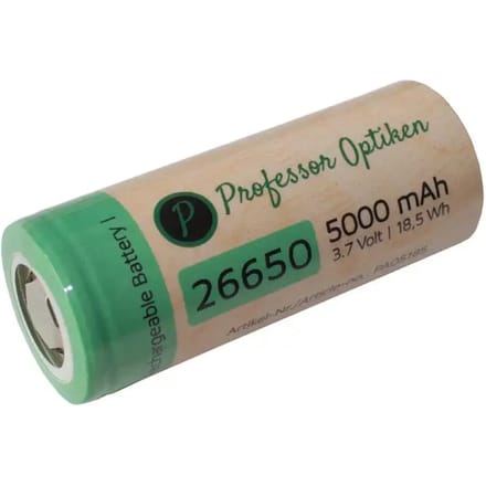 Batterij Professor Optiken Accu Lilo 26650
