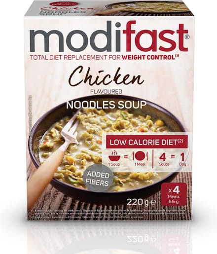 Modifast Intensive Noodles Soep Chicken - 3 x 220 gr - Voordeelverpakking