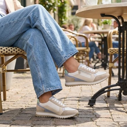 Rieker Sneakers beige Synthetisch - Maat 40