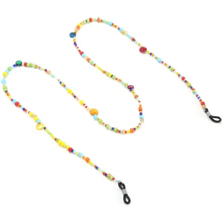 Gemengde Kleur Kralen Brilketting Prachtige Bril Lanyard Band Sieraden Accessoire beige