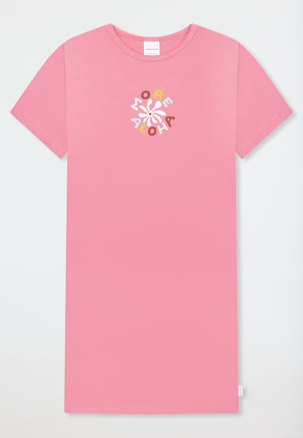 Nachthemd met korte mouwen, roze - Kids Nightwear 92