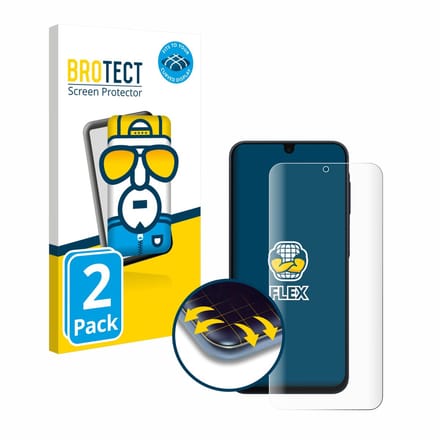BROTECT - Screenprotector voor Samsung Galaxy A17 5G / A17 4G / F17 5G / F17 / A16 5G / A16 4G - Folie Beschermfolie transparant volledig dekking - 2 Stuks