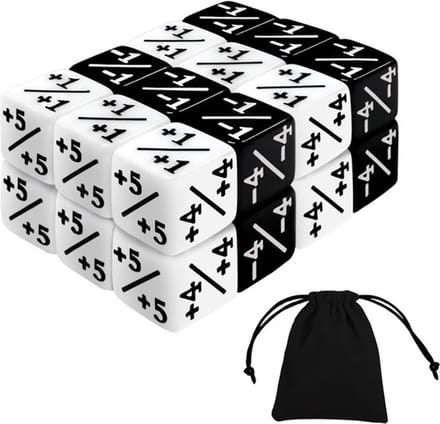 Allecto - D6 dobbelsteentellerset - 25-delige dobbelstenen set