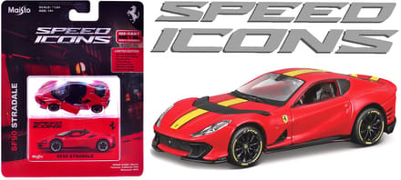 Maisto Ferrari 812 - Modelauto - Schaal 1:64 - Rood/Geel