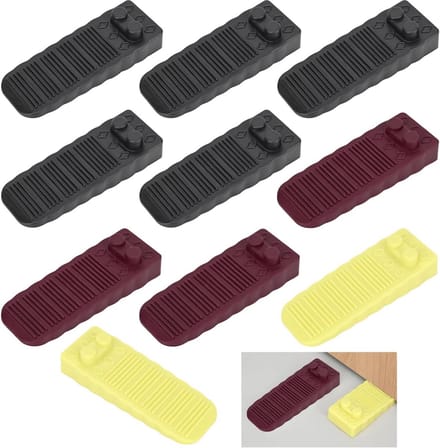 Verstelbare Deurstopper Set - 10 Stuks - Antislip en Krasbestendig
