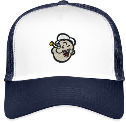 Popeye Als Borduurmotief Trucker Cap