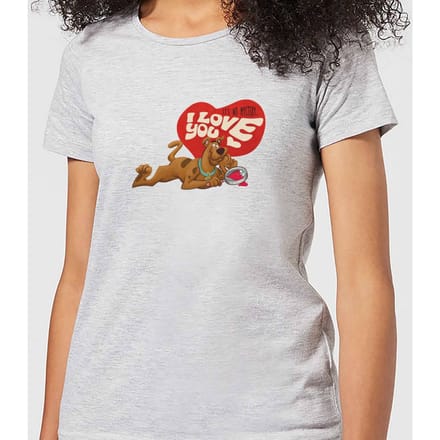 Scooby Doo It's No Mystery I Love You Women's T-Shirt - Grey - S