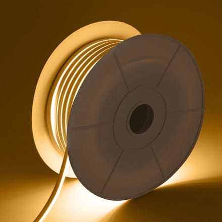 Neon LED Strip - Warm Wit 3000K - 50 Meter in één rol(1x 50meter) - 800Lumen per meter - 220V - Waterdicht(IP65) - Plug&Play