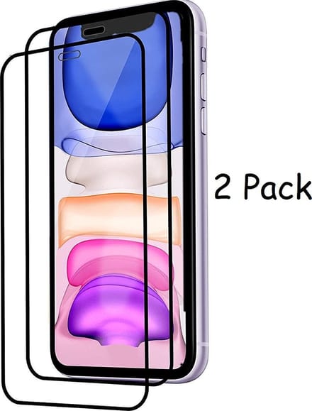 Screenprotector Geschikt voor 13 Pro Max Screenprotector full cover - Screenprotector Geschikt voor 13 Pro Max Screen Protector Beschermglas - Zwart - Full cover - 2 stuks