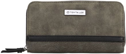 Tom Tailor - TTELIN Portemonnee met logo-applicatie - Maat ONESIZE - grey