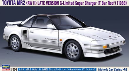 Hasegawa Modelbouwpakket Auto - 21145 Toyota MR2 (AW11) Late G-Limited Super Charger Plastic - 1:24 - Modelbouw