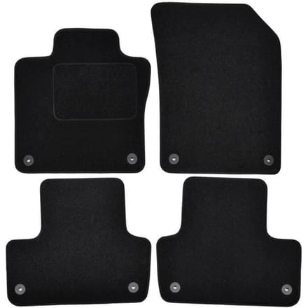 Vloermatten - Volvo - XC60 - Zwart Velours - 4 stuks - Nauwkeurige pasvorm