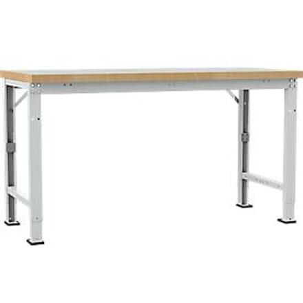 Manuflex WP6029.7035 Werkbank basismodule (b x d) 1750 mm x 700 mm Grijs-wit (RAL 7035)