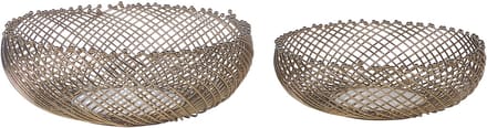 BALIUNG - Decoratieve schalen set van 2 - Goud - IJzer