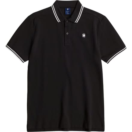 G-STAR Dunda slim stripe polo s\s Heren Poloshirt - dk black