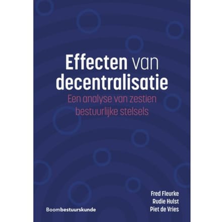 Effecten Van Decentralisatie - Fred Fleurke