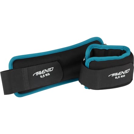 Avento Pols/Enkel Gewicht - Neopreen - 2x 1.0 kg - Zwart/Blauw