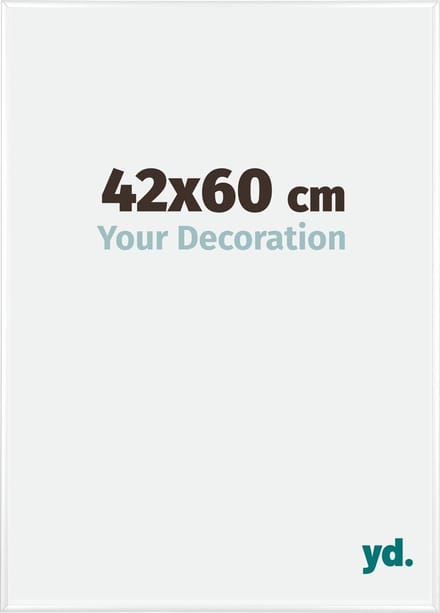 Your Decoration - Fotolijst 42x60 cm - Aluminium - Wit Hoogglans - Kent