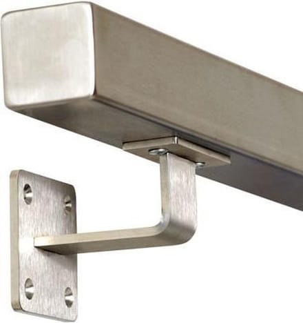 IVOL RVS Vierkante Trapleuning 120 cm met 2 houders