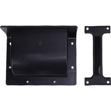 2 STUKS Luidsprekerhandgreep Verdikt ABS Aluminiumlegering Heavy Duty Draag Grip voor Podiumluidsprekers Gereedschapskist black