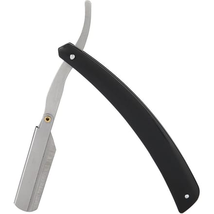 Barbersmes Koolstofstaal Salon Opvouwbaar Scheren Haarknipper gray
