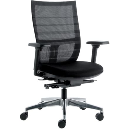 Bureaustoel Euroseats Curve Deluxe zwart