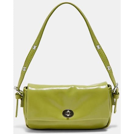 Stradivarius Gekreukelde mini-schoudertas  Pistachegroen OS