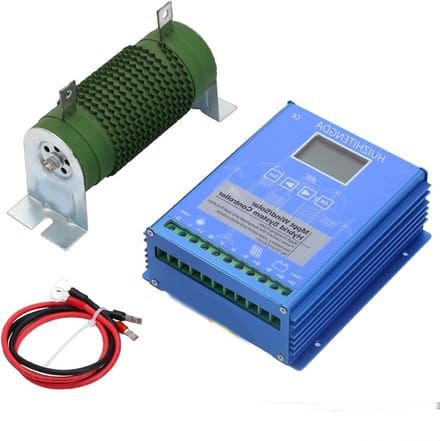 Hybride Laadregelaar - Wind Solar - Energie Beheer - MPPT Technologie - 12V 24V 48V - Zwart