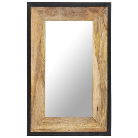 vidaXL - Spiegel - 80x50 - cm - massief - mangohout